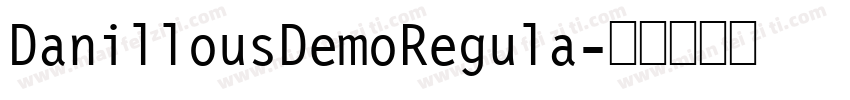 DanillousDemoRegula字体转换