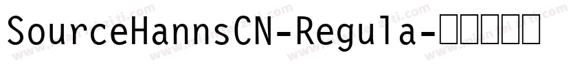 SourceHannsCN-Regula字体转换