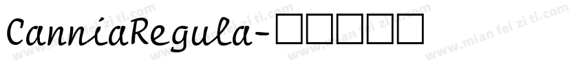 CanniaRegula字体转换