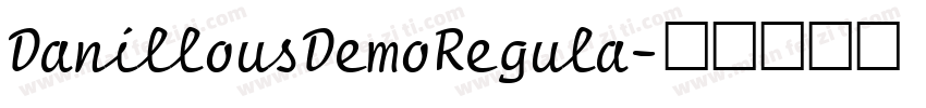 DanillousDemoRegula字体转换