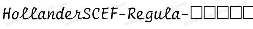 HollanderSCEF-Regula字体转换
