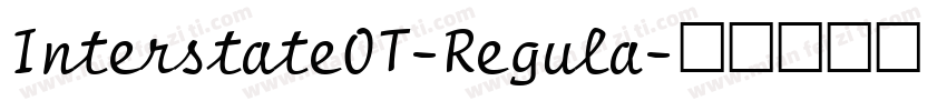 InterstateOT-Regula字体转换
