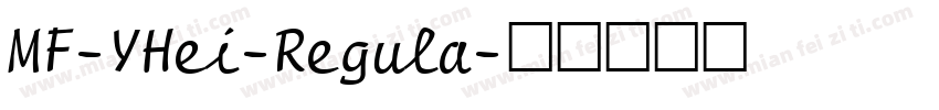 MF-YHei-Regula字体转换