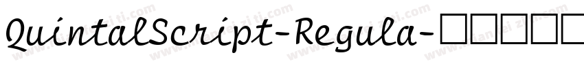 QuintalScript-Regula字体转换
