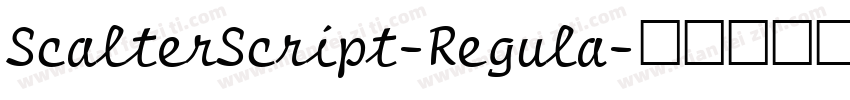 ScalterScript-Regula字体转换