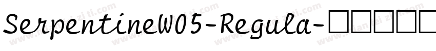 SerpentineW05-Regula字体转换