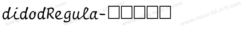 didodRegula字体转换