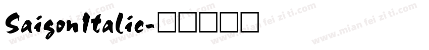 SaigonItalic字体转换