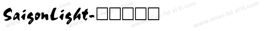 SaigonLight字体转换