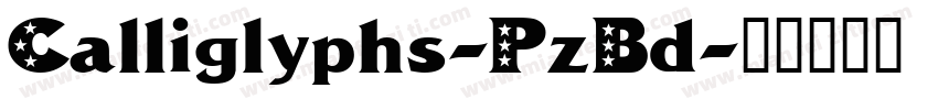 Calliglyphs-PzBd字体转换