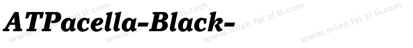 ATPacella-Black字体转换