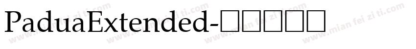 PaduaExtended字体转换