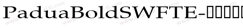 PaduaBoldSWFTE字体转换