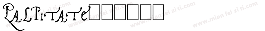Palpitate字体转换