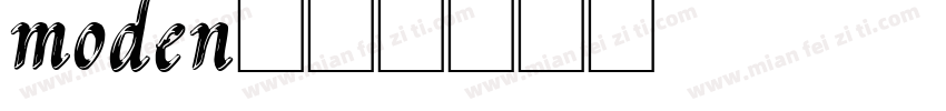 moden字体转换