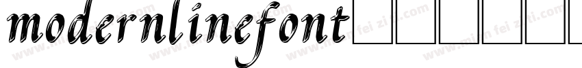 modernlinefont字体转换