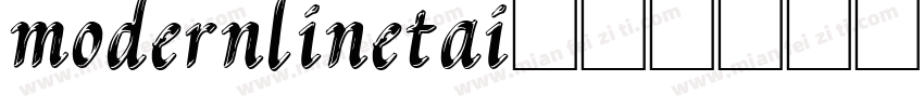 modernlinetai字体转换