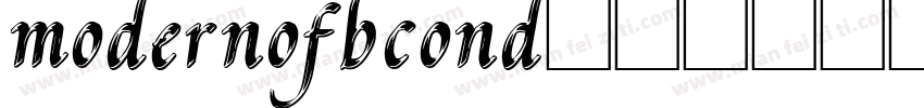 modernofbcond字体转换