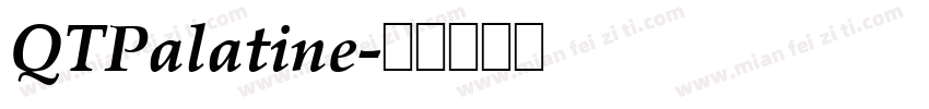 QTPalatine字体转换