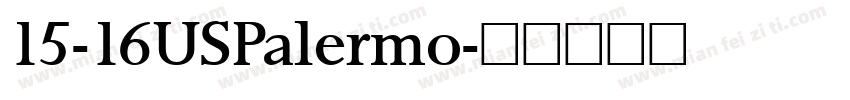 15-16USPalermo字体转换