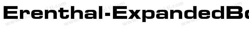Erenthal-ExpandedBold字体转换