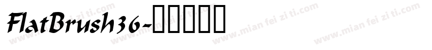 FlatBrush36字体转换