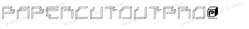 PaperCutoutPRO字体转换