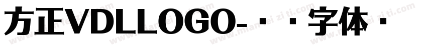 方正VDLLOGO字体转换