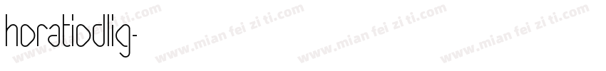 HoratioDLig字体转换