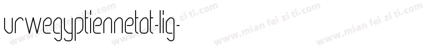 URWEGYPTIENNETOT-LIG字体转换