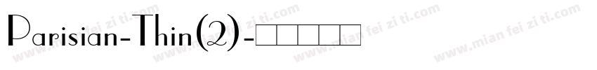 Parisian-Thin(2)字体转换