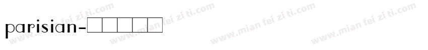 parisian字体转换