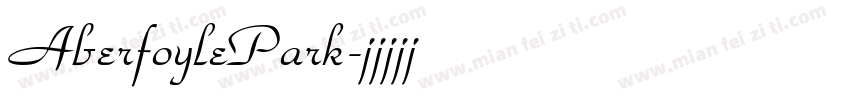 AberfoylePark字体转换