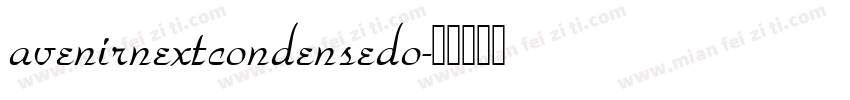 avenirnextcondensedo字体转换