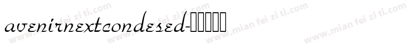 avenirnextcondesed字体转换