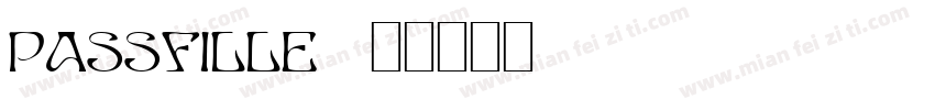 passfille字体转换