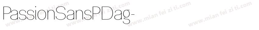 PassionSansPDag字体转换