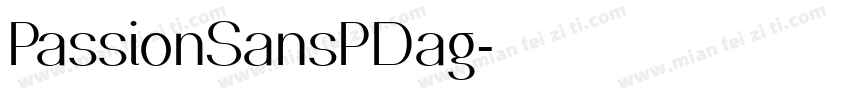 PassionSansPDag字体转换