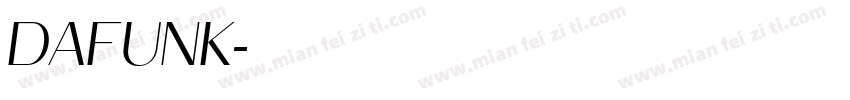 DAFUNK字体转换