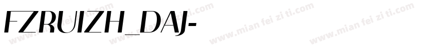FZRUIZH_DAJ字体转换