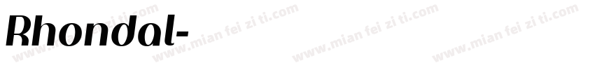 Rhondal字体转换
