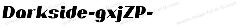 Darkside-gxjZP字体转换