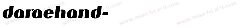 daraehand字体转换