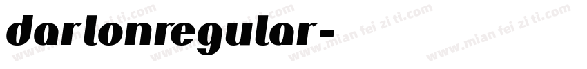 darlonregular字体转换