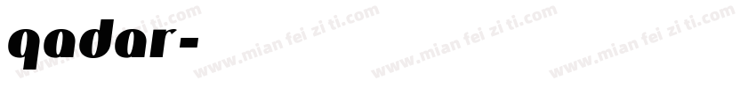 qadar字体转换