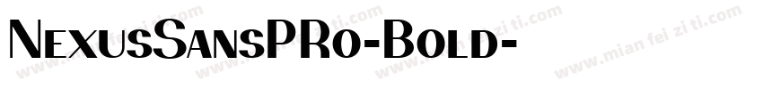NexusSansPRo-Bold字体转换