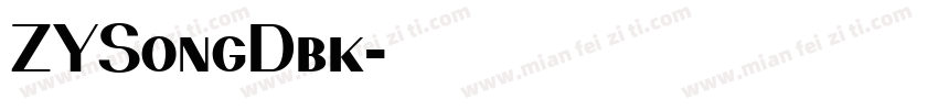 ZYSongDbk字体转换