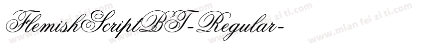 FlemishScriptBT-Regular字体转换