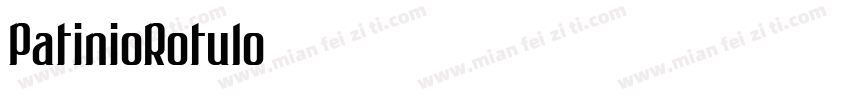 PatinioRotulo字体转换