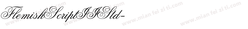 FlemishScriptIIStd字体转换